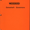 WOODWARD GATESHAFT GOVERNORS  MANUAL 14000F    LAST REV  MADE 